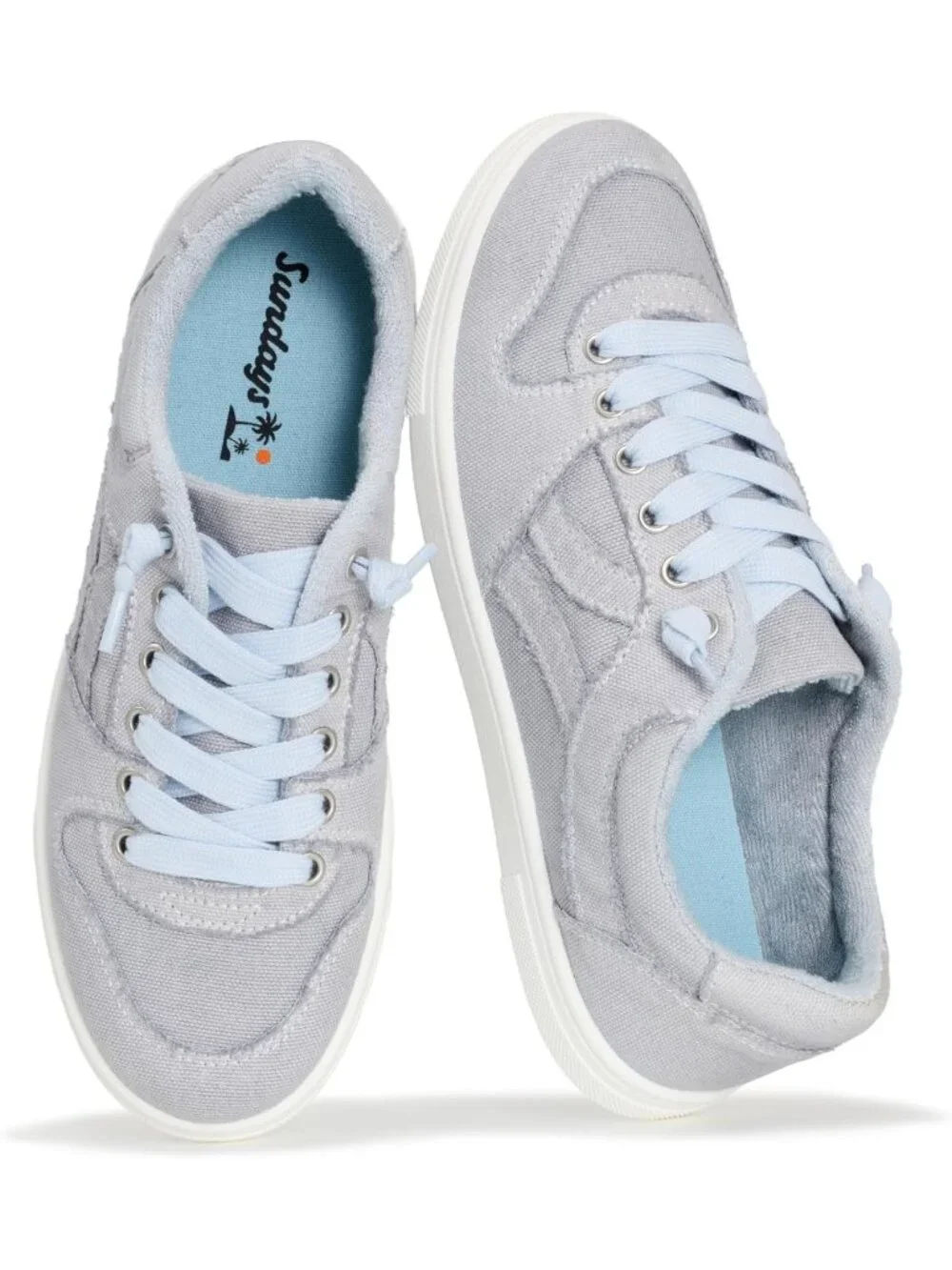 Women's Grey Dawn Canvas Lightweight Comfort Memory Foam Insole Casual Sneakers